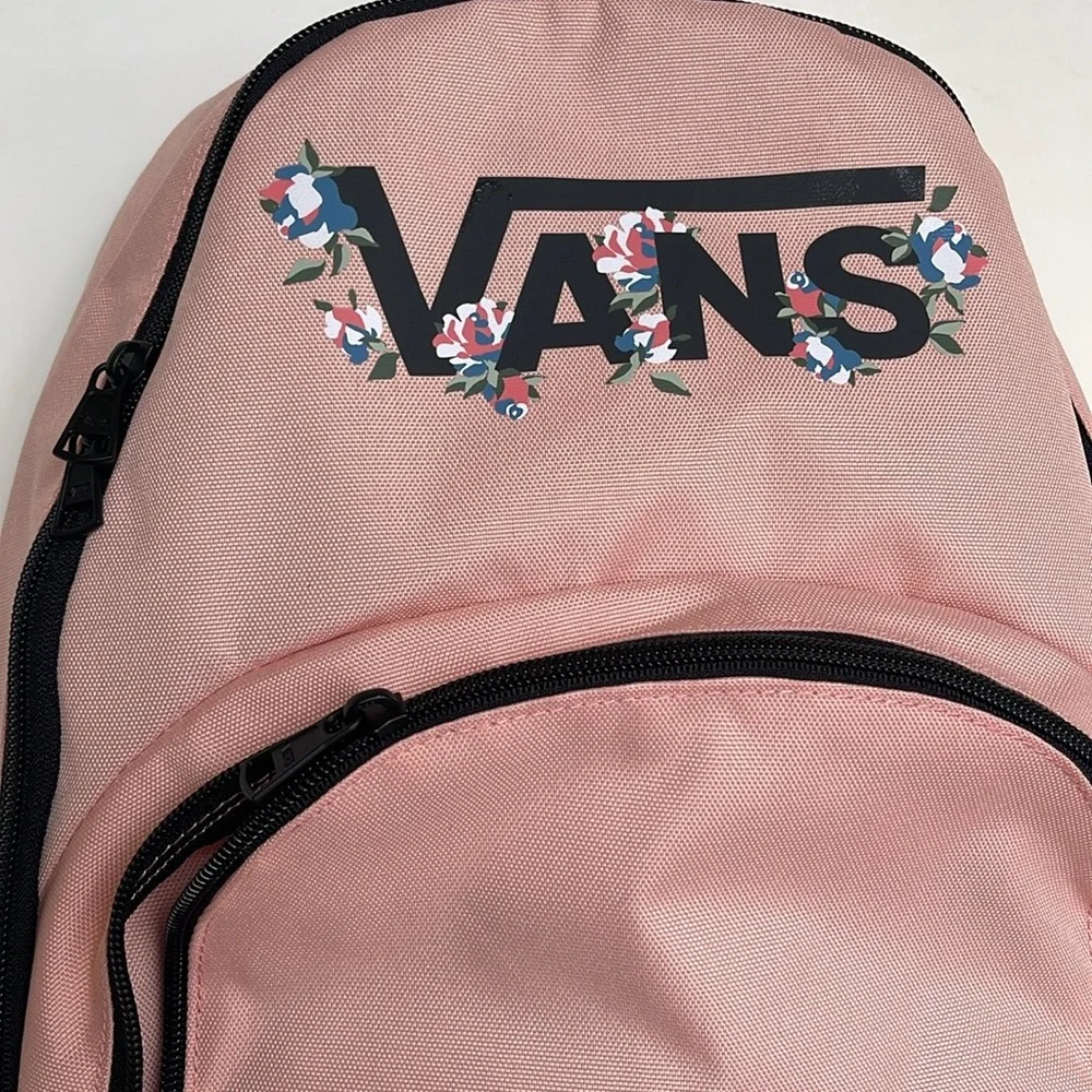 Vans Ranged 2 Prints Adult Laptop Backpack One Size (Coral Cloud-asphalt) NWT